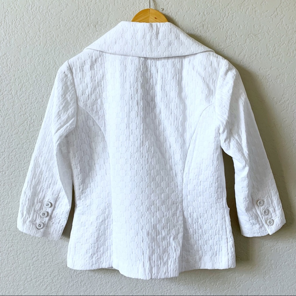 NWT CABI 212 White Club Blazer Jacket Textured XS - Picture 8 of 13
